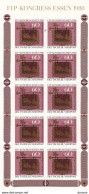 RFA 1980 Journée Du Timbre Feuillet De 10 Yvert 911, Michel 1065 NEUF** MNH Cote Yv: 15 Euros - Unused Stamps