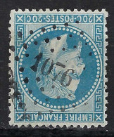 FRANCE  PC Des GC Ca.1860-75: Le No 1076 (Colmar) Sur Y&T 60A - 1863-1870 Napoleon III With Laurels