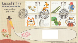Grande Bretagne 2006 FDC Livres Pour Enfants Emission Commune USA UK Joint Issue FDC Animal Tales Childrens Book Animals - Joint Issues