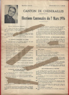 23 Creuse Profession De Foi MARCEL NITOT Partis Communistes - Canton Chenerailles - Cantonales 1976 - Non Classés