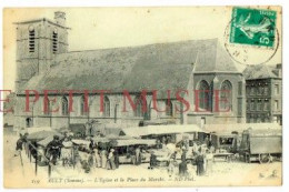 AULT - ONIVAL (80). Marché & église Saint Pierre. - Ault