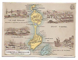 St Pierre Et Miquelon  Chromos Librairie Hachette Format : 11.3 Cm X 8.4 Cm - Autres & Non Classés