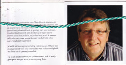 Dirk Bisschop, Beernem 1955, Vivenkapelle 2014. Burgemeester Stad Damme; Foto - Overlijden