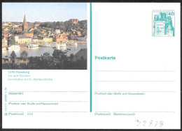 Germania/Germany/Allemagne: Intero, Stationery, Entier, Porto Di Flensburg, Port Of Flensburg, Port De Flensbourg - Autres (Mer)