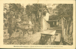 CPA CP Mouthier Hautepierre Entrée Du Restaurant Et Du Sentier De La Source De La Loue Cachet Du Restaurant Doubs 25 - Autres & Non Classés