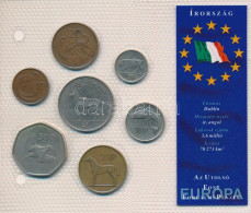 Írország 1970-1998. 1p-1P (7xklf) "Európa Utolsó Pénzei" Vákuumcsomagolt Forgalmi összeállítás T:AU-VF Ireland 1970-1998 - Unclassified