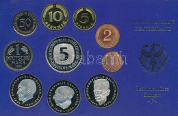 NSZK 1986F 1pf-5M (10xklf) Forgalmi Sor Műanyag Dísztokban T:PP FRG 1986F 1 Pfennig - 5 Mark (10xdiff) Coin Set In Plast - Ohne Zuordnung