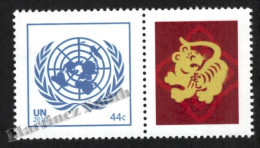 Nations Unies / United Nations New York 2010 Yvert 1166, Logo With Year Of The Tiger Tab - MNH - Altri & Non Classificati