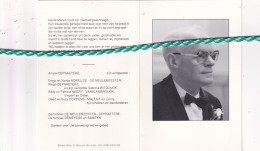 Werner De Meulemeester-Depraetere, Kortrijk 1929, 1994. Foto - Obituary Notices