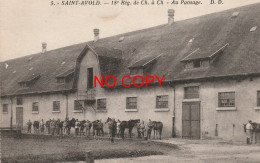 57 SAINT-AVOLD. 18e Régiment Militaires Au Pansage Des Chevaux 1932 - Saint-Avold
