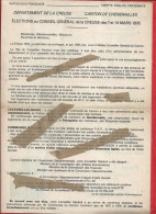 23 Creuse Profession De Foi PIERRE LAVEDRINE Maire De St Dizier La Tour Sortant - Canton Chenerailles - Cantonales 1976 - Unclassified