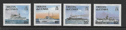 TRISTAN DA CUNHA  1991 BATEAUX  YVERT N°483/486 NEUF MNH** - Ships