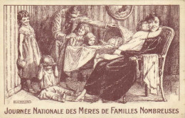 Illustrateur H De Nolhal JOURNEE NATIONALE DES MERES DE FAMILLES NOMBREUSES RV - Animaux Habillés