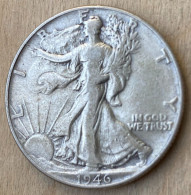 1946 US Standard Coinage .900 Silver Coin Half Dollar , KM#142,7711 - 1916-1947: Liberty Walking