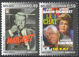 Belgique België 2003 Georges Simenon Au Cinéma XXX - Neufs