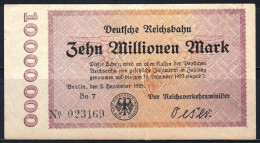 Germany 1923 Banknote 10,000,000 Mark P- S1014(1) Prefix Bo 7 Fine Circulated + FREE GIFT - 10 Mio. Mark