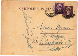 1,113 ITALY, GENOVA, 1945, POSTAL STATIONERY - Postwaardestukken