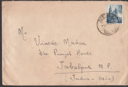 SPAIN, 1954, Cover From Spain To India,  1 Stamps Used, No 21 - Lettres & Documents