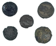 Római Birodalom 5db-os Bronz érmetétel T:VF,F Roman Empire 5pcs Bronze Coin Lot C:VF,F - Ohne Zuordnung