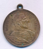 Ausztria 1889. "Rudolf Főherceg / Emlékére 1889. Január 30." Bronz Emlékérem Füllel (27mm) T:XF Patina Austria 1889. "Ru - Non Classificati