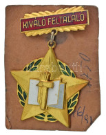 ~1960. "Kiváló Feltaláló Arany Fokozata" Aranyozott, Zománcozott Kitüntetés (~52x37mm) T:XF - Unclassified