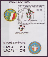 Afrique - Sao Tome - BLF - Italia 90 - 7643 - São Tomé Und Príncipe