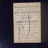 220 CHROMOS . PUBLICITE . AUX TRAVAILLEURS .4 ET 6 RUE DES CARMES. ROUEN MANUFACTUR DE VETEMENTS - Publicités
