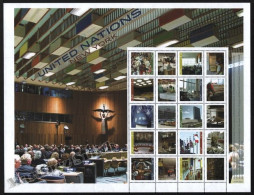 Nations Unies / United Nations New York 2014 Yvert 1359-68, Views Of The Headquarters Of New York - Sheetlet - MNH - Other & Unclassified
