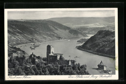 AK Kaub Am Rhein, Burg Gutenfels Aus Der Vogelschau  - Other & Unclassified