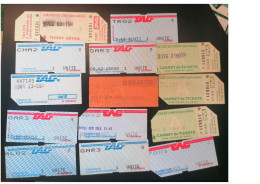 Lot De Tickets Transports En Commun De Grenoble - Other & Unclassified