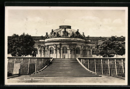 AK Potsdam, Schloss Sanssouci, Frontansicht  - Altri & Non Classificati