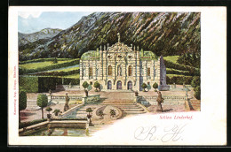 Künstler-AK Linderhof, Schloss Mit Freitreppe  - Andere & Zonder Classificatie