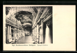 AK Stuttgart, Residenzschloss, Spiegel-Gallerie  - Stuttgart