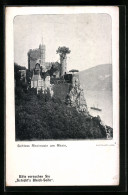 AK Rheinstein Am Rhein, Blick Zum Schloss  - Other & Unclassified