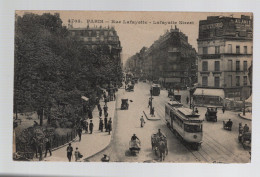 CPA - 75 - Paris - Rue Lafayette - Animée - Circulée En  1921 - Autres & Non Classés