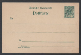 NEU GUINEA - NOUVELLE GUINEE / 1898 # P1 GSK MIT WZ - ENTIER POSTAL AVEC FILIGRANE - Nuova Guinea Tedesca