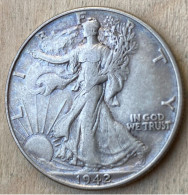 1946 US Standard Coinage .900 Silver Coin Half Dollar , KM#142,7717 - 1916-1947: Liberty Walking
