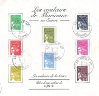 FRANCE 2004 BLOC - BF 67 - LES COULEURS DE MARIANNE EN EUROS OBLITERE  - - Gebraucht