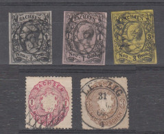 Saxe 5 Timbres Oblitérés - Sachsen