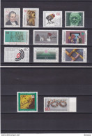 RFA 1981 12 Timbres Différents Yvert 914-916 + 918 + 920 + 930-931 + 934-936 + 947 + 949 NEUF** MNH Cote : 16,20 Euros - Unused Stamps