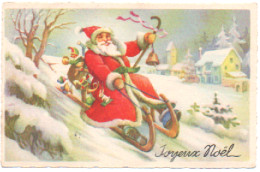 Fêtes : Noël : Joyeux Noël : Mignonette : Père Noël - Luge - Cadeaux : Santa Claus : édition - EDUC - Santa Claus