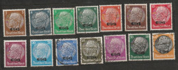 FRANCE. Petit Lot D'oblitérés D'Alsace (Elsass) Avec N° 8, 9, 10, 11, 12, 13, 14, 15, 16, 17, 18, 19, 20, 23. Petit Prix - Gebruikt