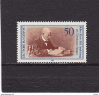 ALLEMAGNE  RFA 1982 ROBERT KOCH, Tuberculose Yvert 954; Michel 1122 NEUF** MNH Cote 4 Euros - Unused Stamps