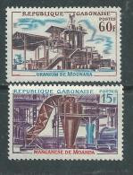 Gabon N° 180 / 81 XX  Richesses Minières : Les 2  Valeurs Sans Charnière, TB - Gabon (1960-...)