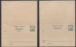 NEU GUINEA - NOUVELLE GUINEE / 1900 # P10 DOPPEL GSK OHNE WZ - ENTIER POSTAL DOUBLE SANS FILIGRANE - Nouvelle-Guinée