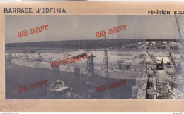 Fixe Barrage Idfina Egypte Société Construction Des Batignolles 23 Juillet 1951 Belle Photo Panoramique - Orte