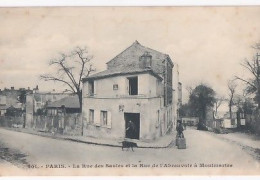 PARIS   MONTMARTRE               La Rue Des Saules Et La Rue De L Abreuvoir       Précurseur - Arrondissement: 18