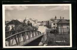 AK Altheim, Blick Von Der Flussbrücke Zum Ort  - Sonstige & Ohne Zuordnung