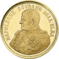 Italie, Médaille, Napoleone Sovrano Dell'Elba, Or, BE, SPL - Autres & Non Classés