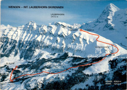 Wengen - Lauberhorn-Abfahrt Und Slalomstrecke (254) * 14. 1. 1985 - Wengen